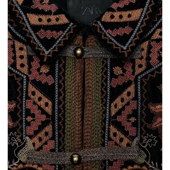 Zara Embroidered Velvet Jacket Limited Edition - Picture 7 of 7